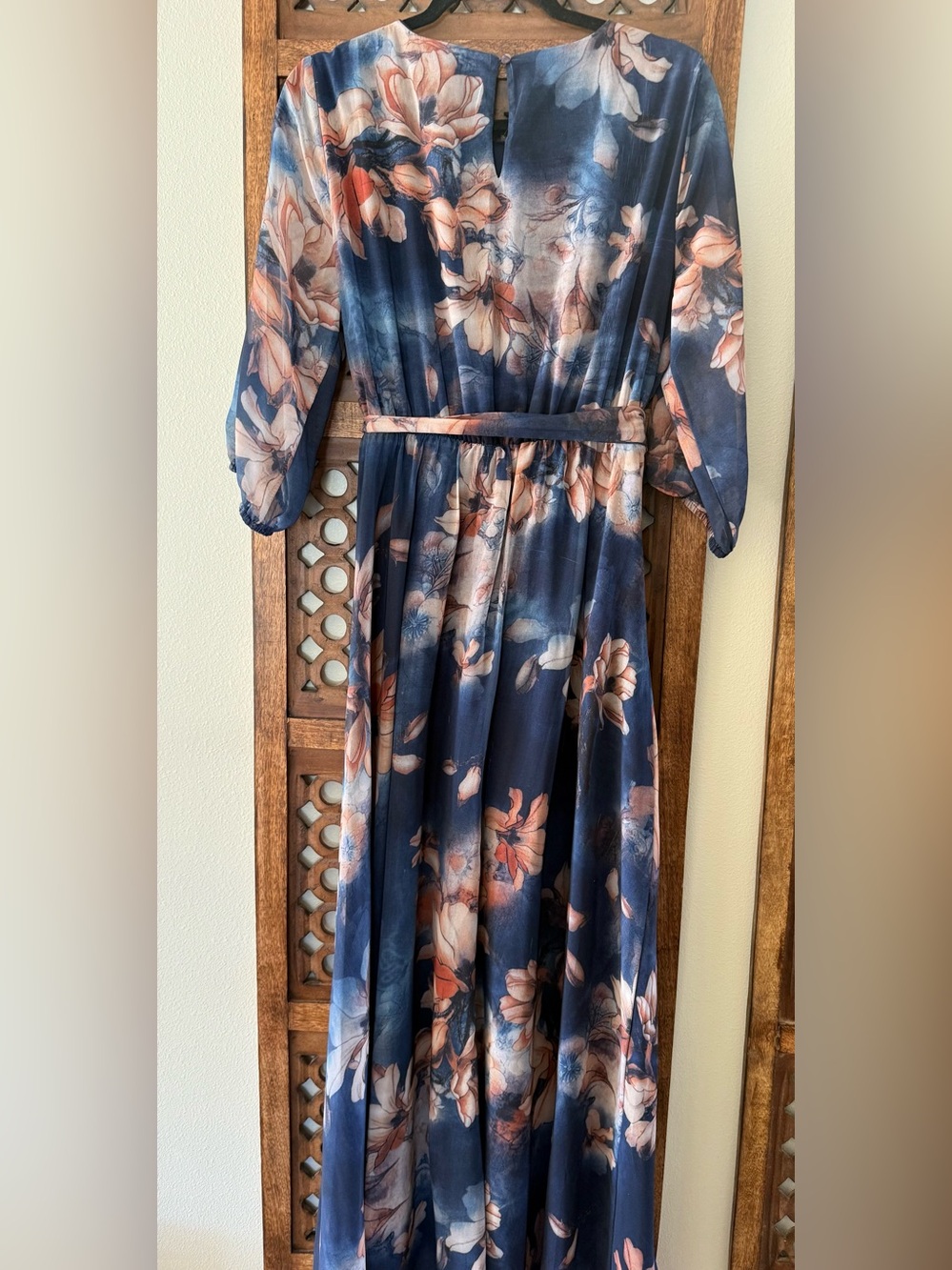 Baltic Born Rebecca Maxi Dress Dark Blue Floral XL - Picture 4 of 9
